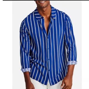 And Now This Striped Button-Up Shirt - Long Sleeve, Casual, XL